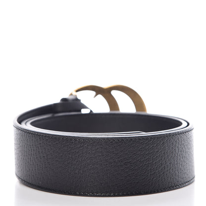Gucci Textured Calfskin Double G 40mm Belt 85 34 Black 3 of 9