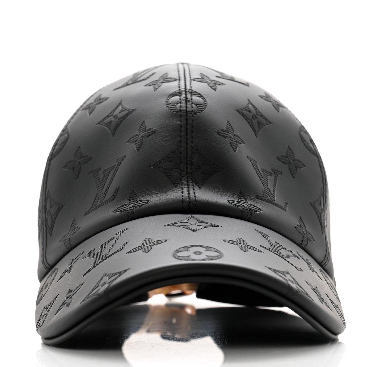 Calfskin Monogram Shadow Baseball Cap 58 Black