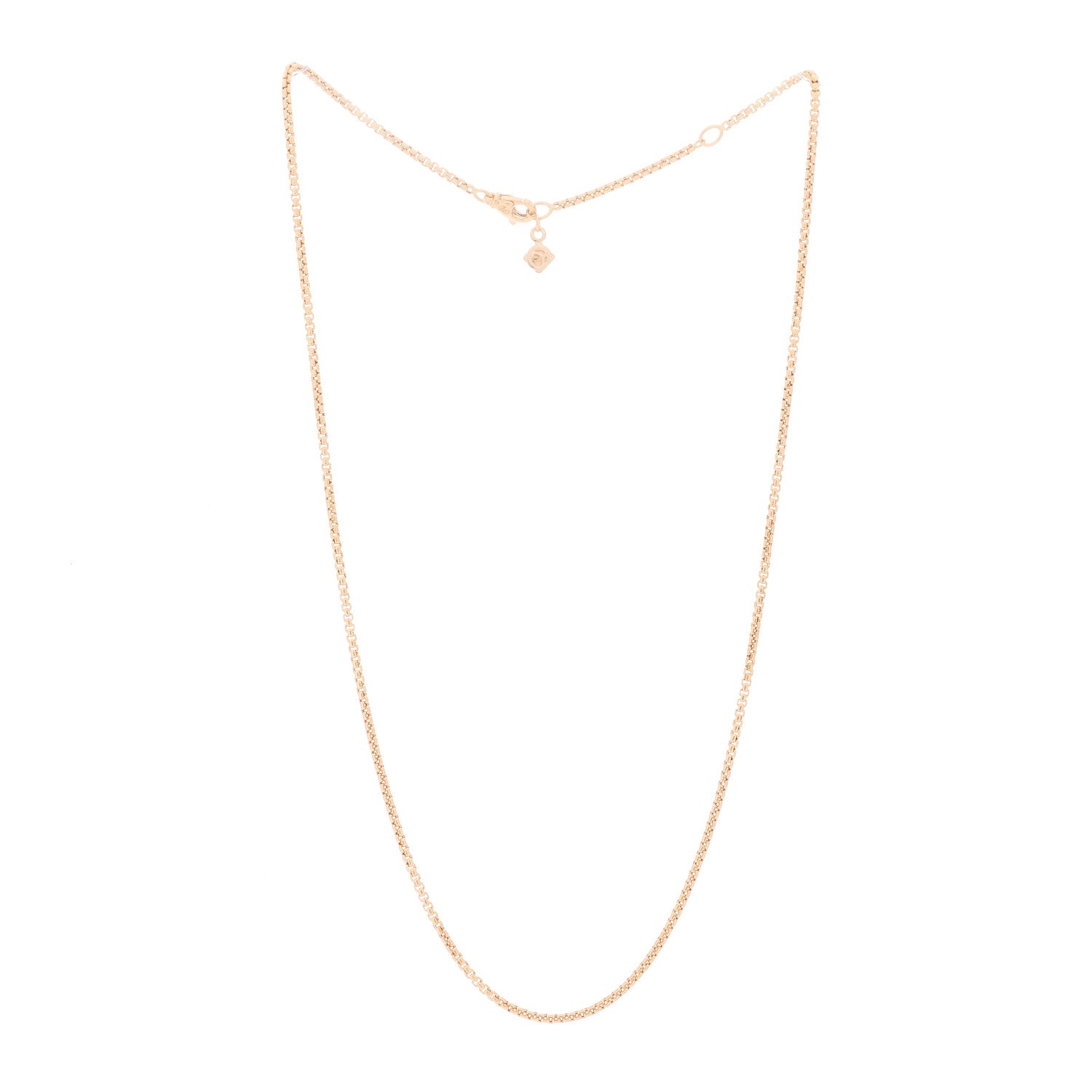 David Yurman 18K Rose Gold 1.7mm Box Chain Necklace 18" 2 of 5