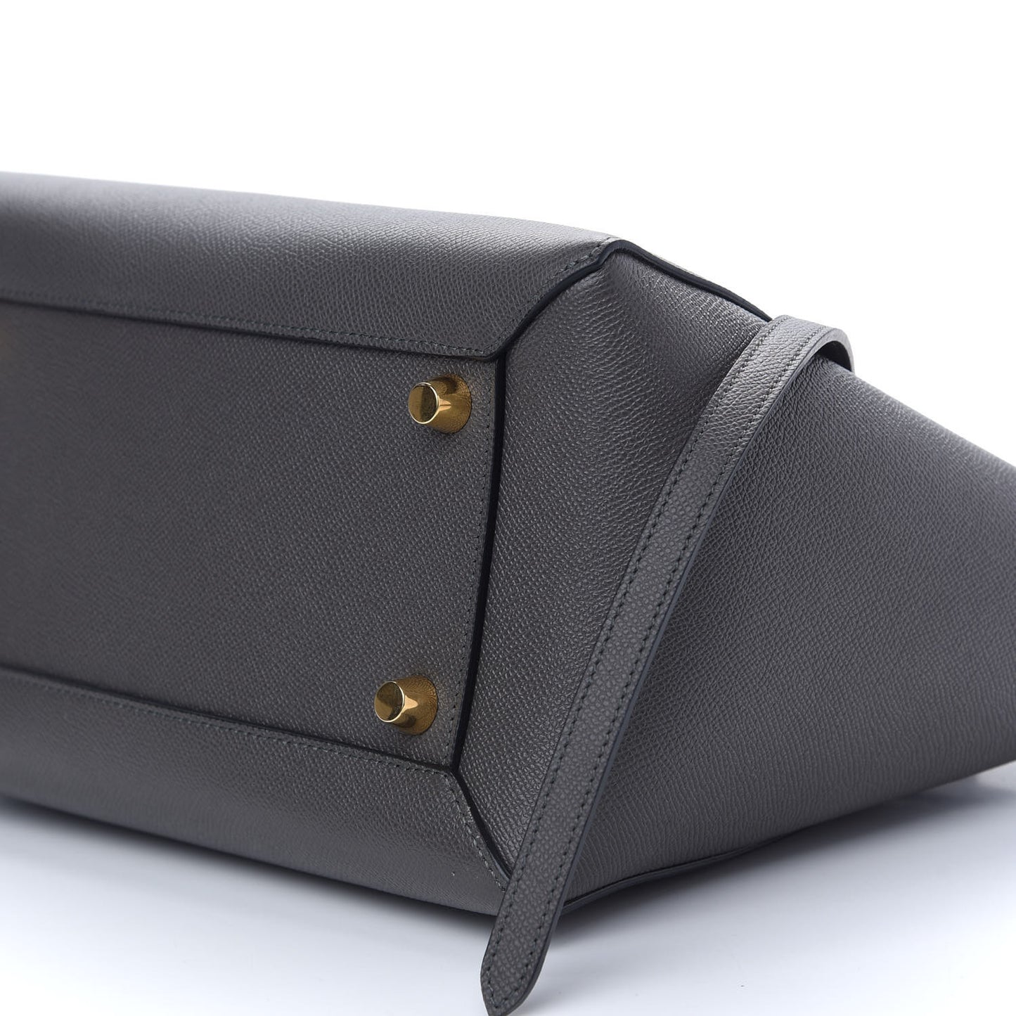 Grained Calfskin Mini Belt Bag Grey