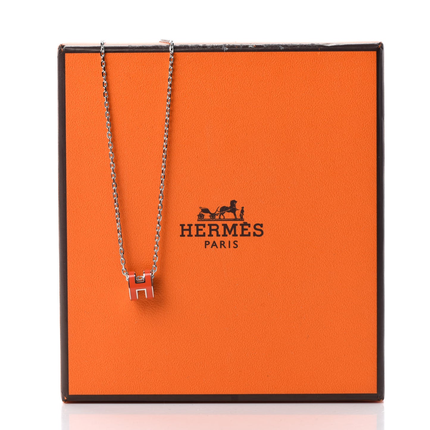 Palladium Mini Pop H Necklace Orange Graffiti