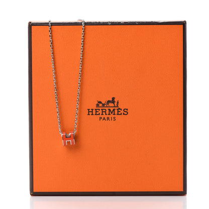 Hermes Palladium Mini Pop H Necklace Orange Graffiti 7 of 7