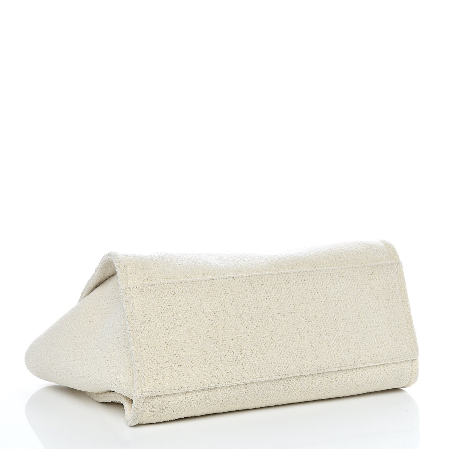 Chanel Lurex Boucle Large Deauville Tote White 5 of 11