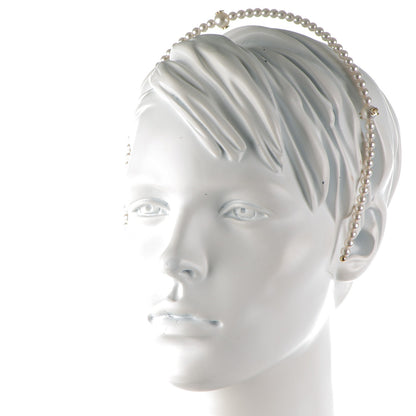 Chanel Pearl CC Headband Ivory 2 of 4