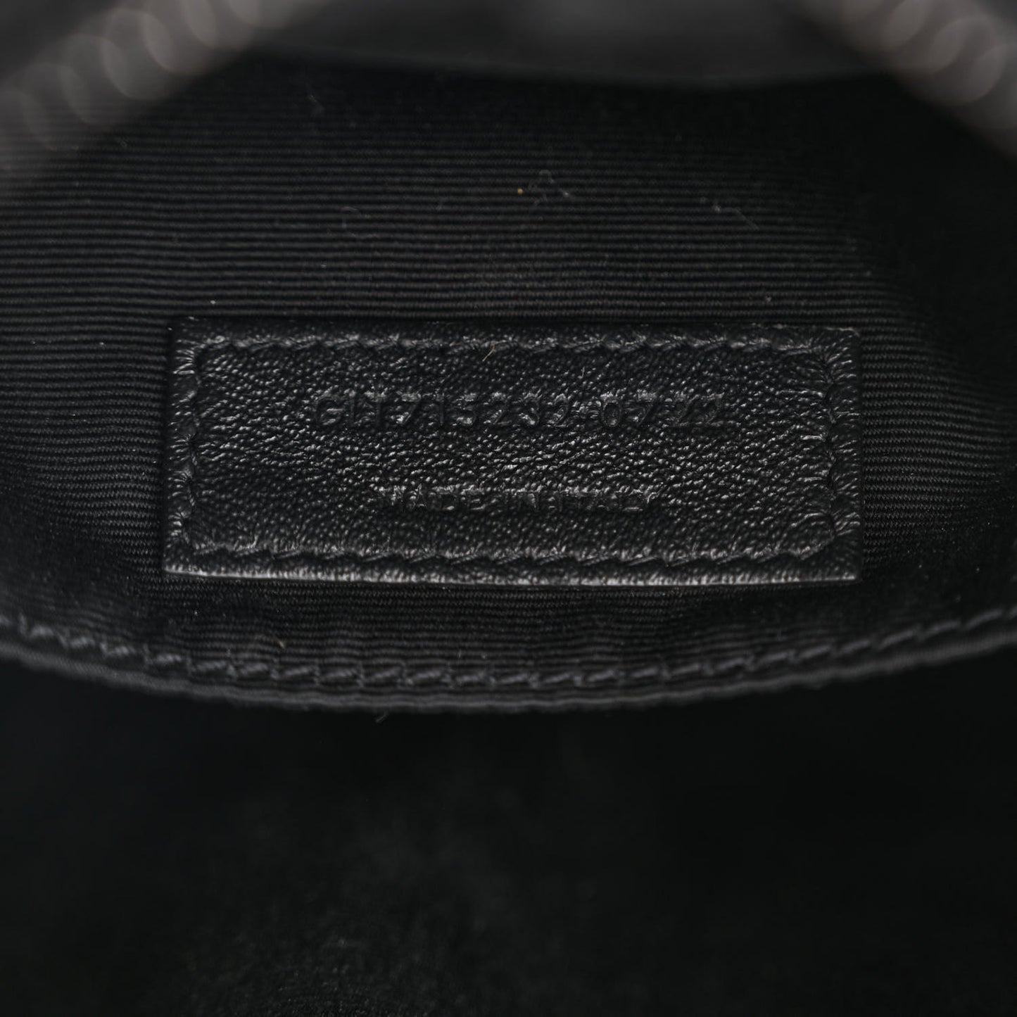 Calfskin Matelasse Monogram Monochrome Lou Camera Bag Black