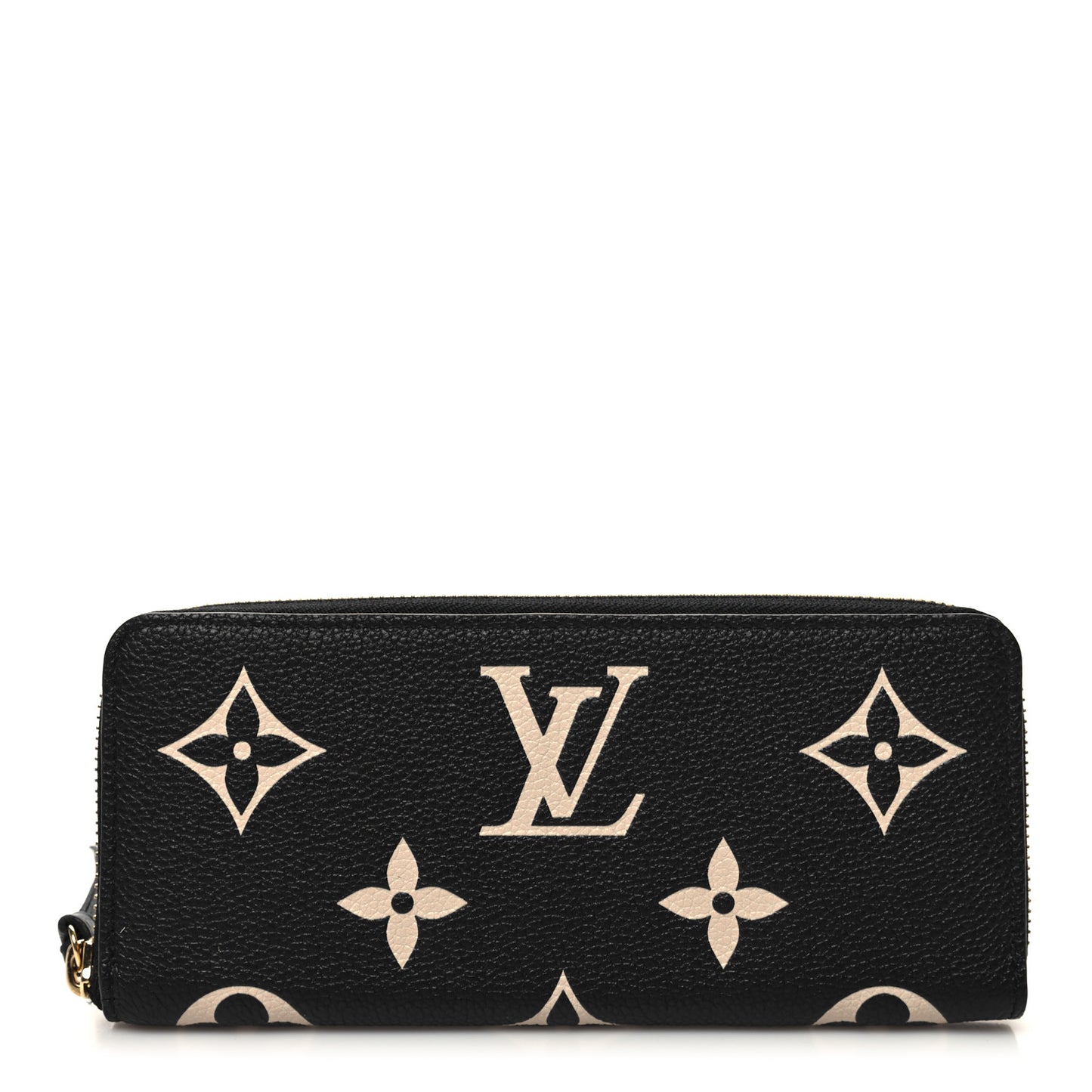 Empreinte Monogram Giant Clemence Wallet Black Beige