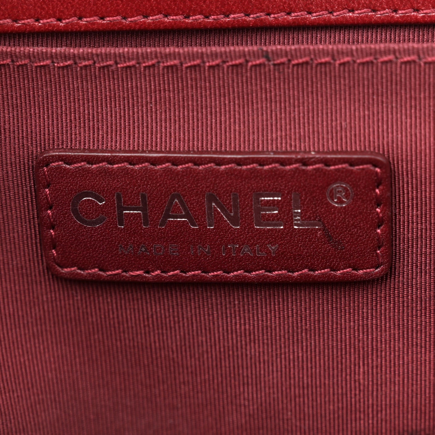 Lambskin Quilted Medium Boy Flap Red