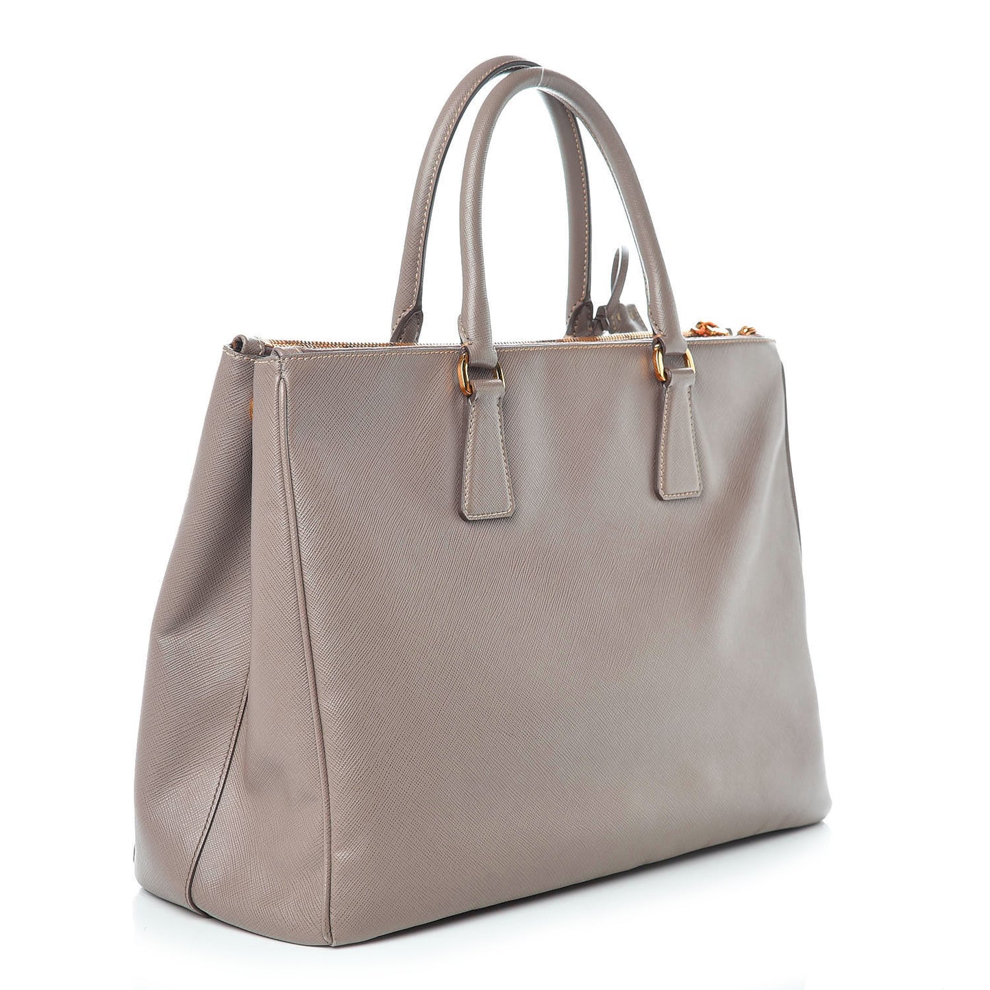 Saffiano Large Galleria Double Zip Tote Argilla