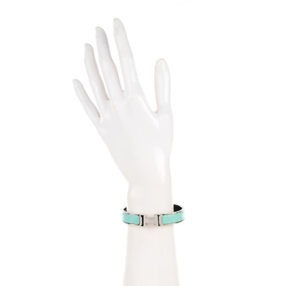 Hermes Enamel Narrow Clic Clac H Bracelet GM Lagon 2 of 5