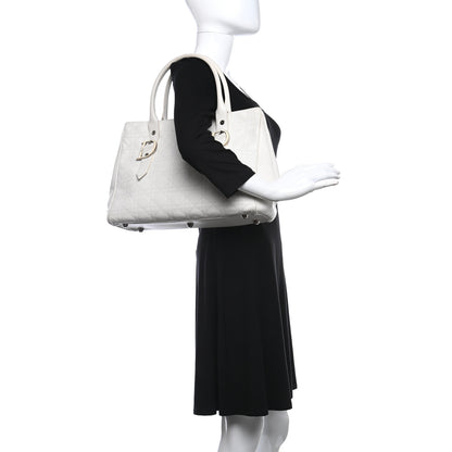 Christian Dior Cannage Stitched Tote White 2 of 9
