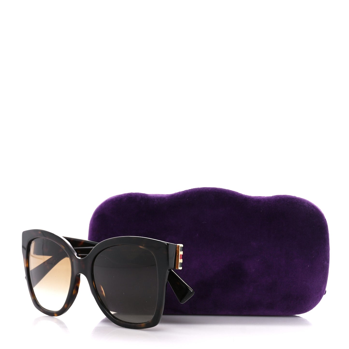 Acetate Square Frame Sunglasses GG0459S Tortoise