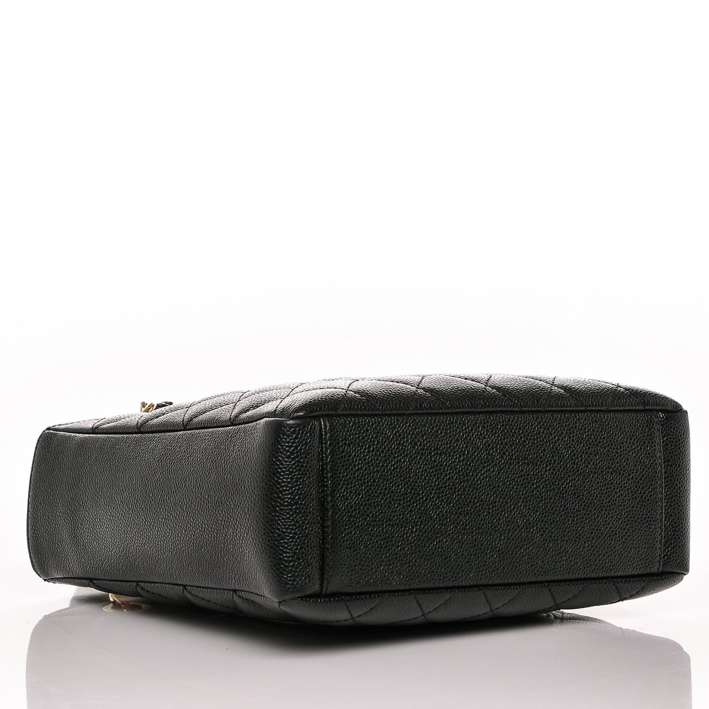 Caviar Quilted Petit Shopping Tote PST Black