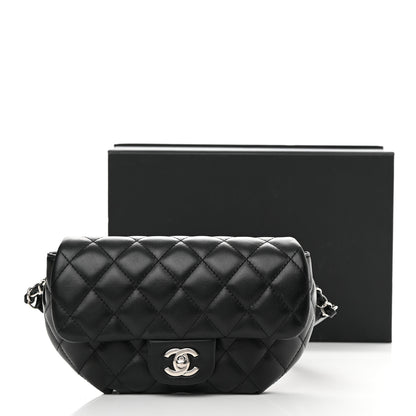 Chanel Calfskin Quilted CC Uniform Flap Belt Bag Black 16 of 16