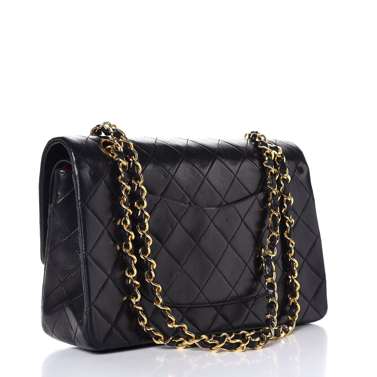 Chanel Lambskin Quilted Medium Double Flap Black 4 of 10