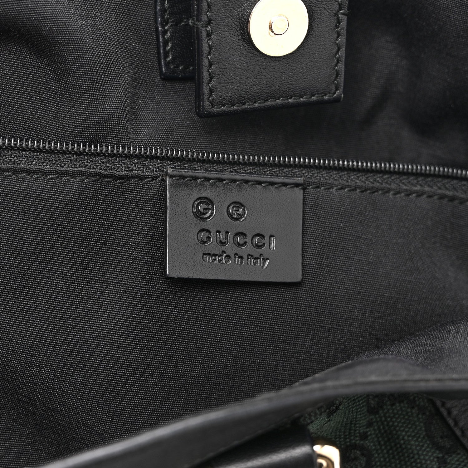 Gucci Monogram Medium Abbey Convertible Tote Dark Green 6 of 11