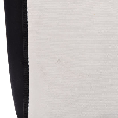 Chanel Canvas Calfskin Large Let's Demonstrate Tote White Black 15 of 18