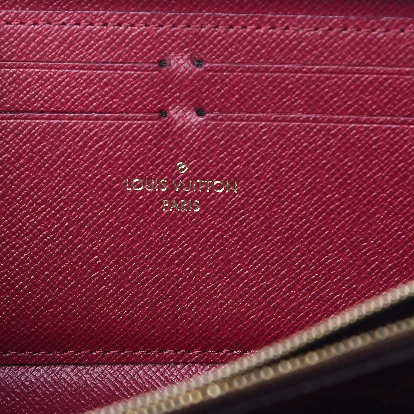Monogram Clemence Wallet Fuchsia