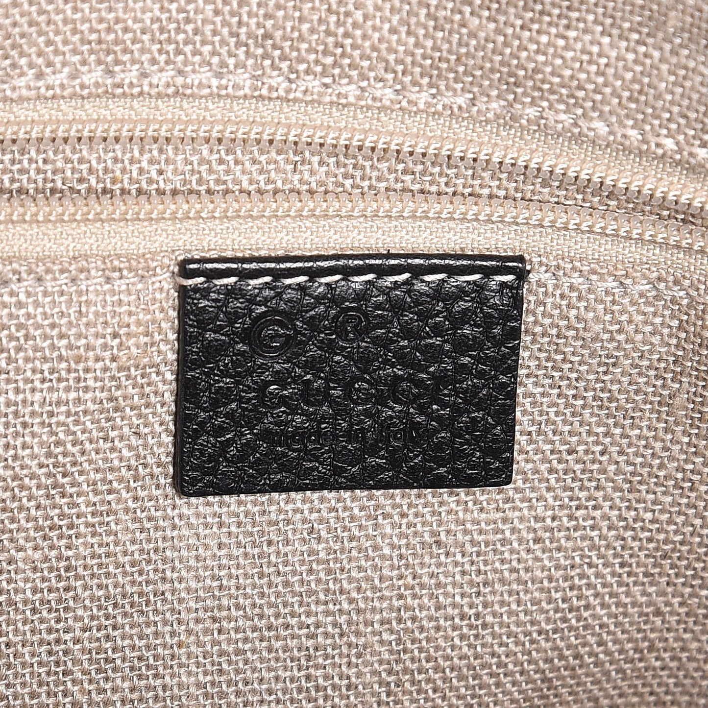 Dollar Calfskin GG Charm Dome Satchel Black