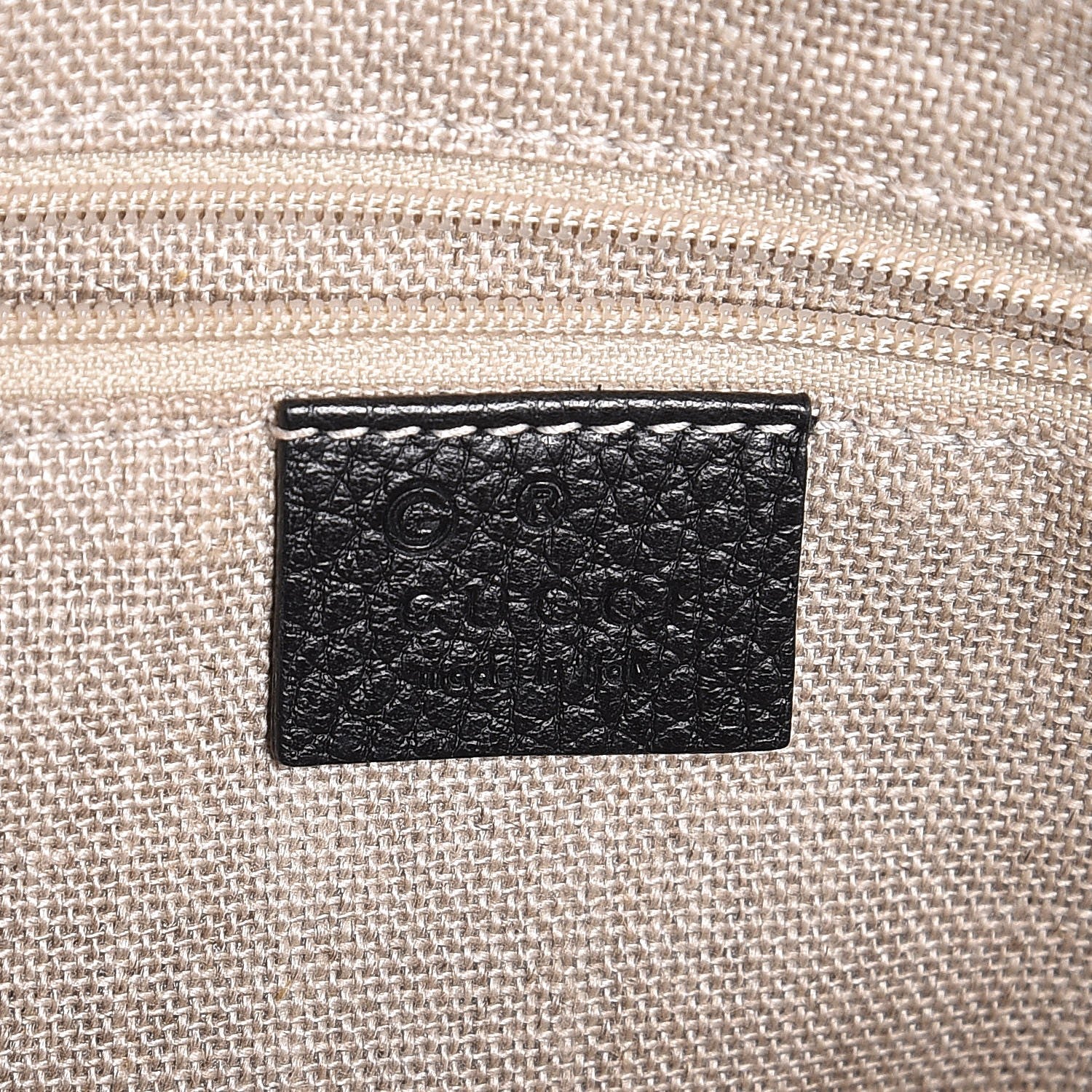Gucci Dollar Calfskin GG Charm Dome Satchel Black 7 of 8
