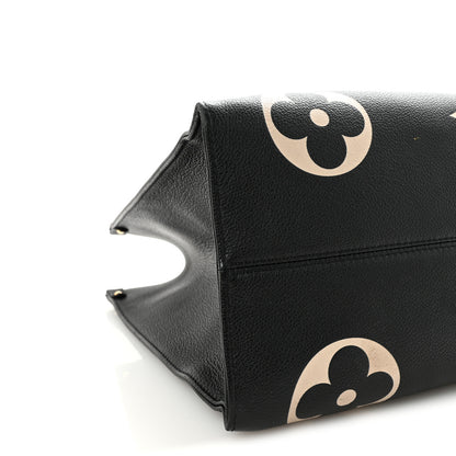 Louis Vuitton Empreinte Monogram Giant Onthego GM Black Beige 8 of 9