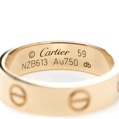 Cartier 18K Yellow Gold 5.5mm LOVE Ring 59 8.75 4 of 5