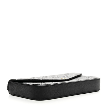 Louis Vuitton Empreinte Pochette Felicie Chain Wallet Black 5 of 10