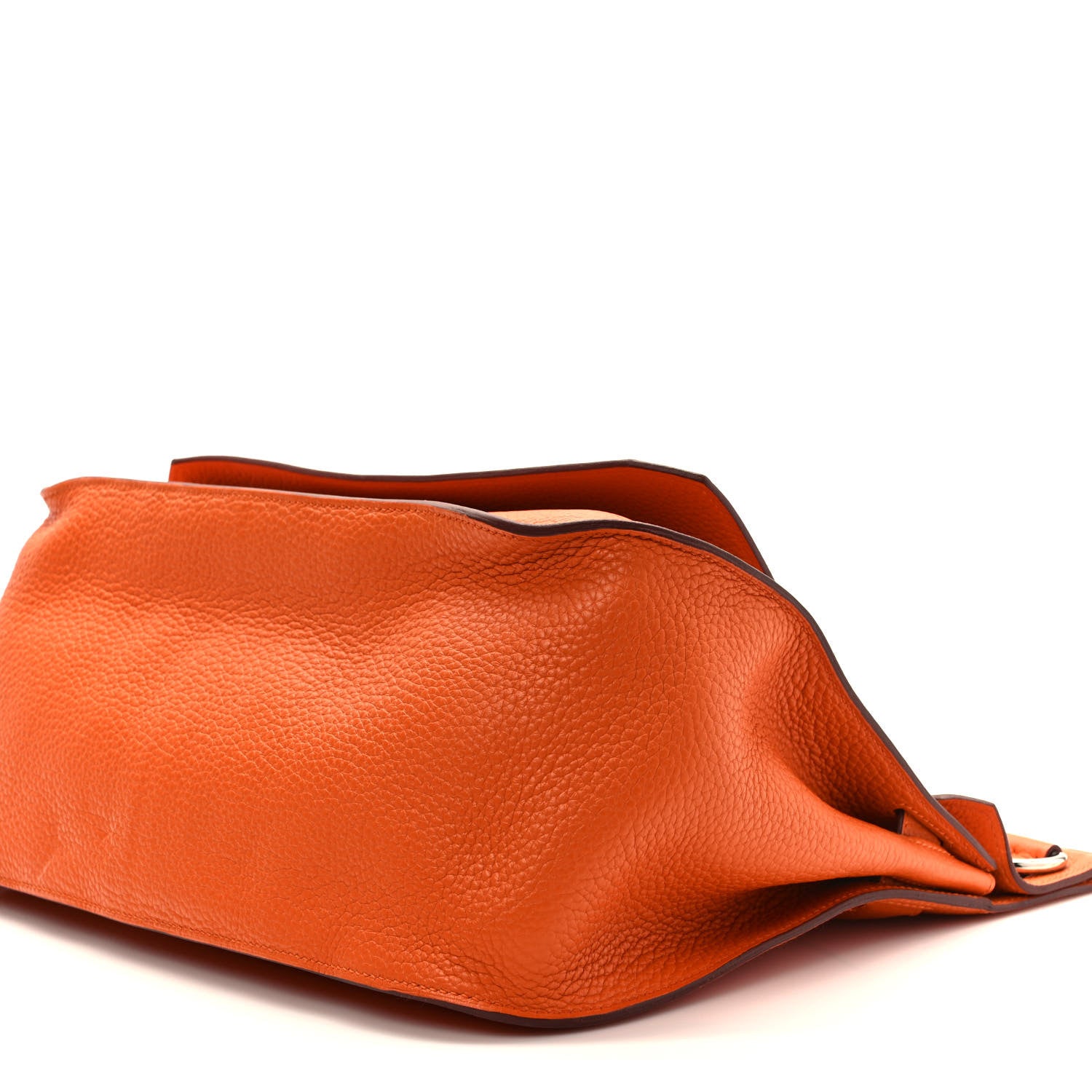 Hermes Taurillon Clemence Jypsiere 34 Orange 8 of 10