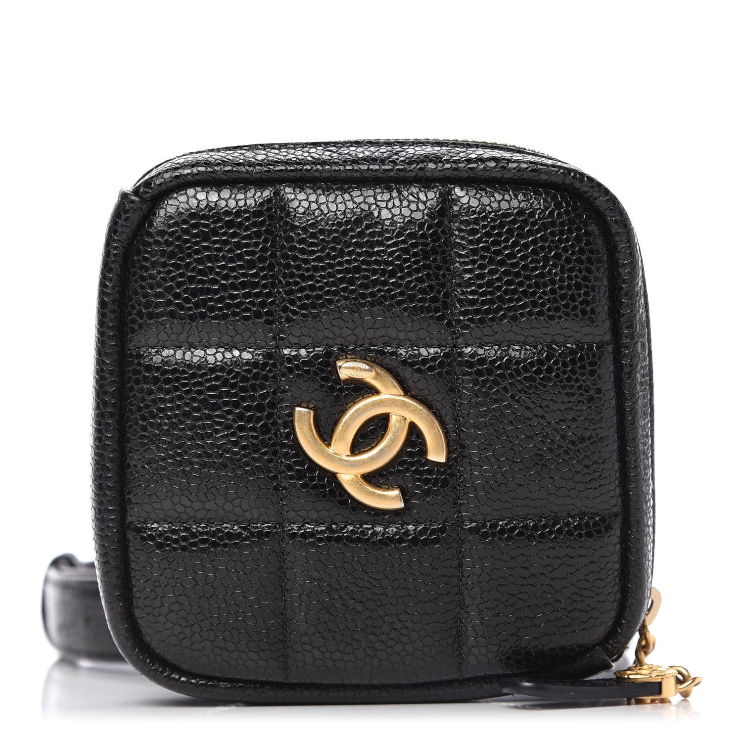 Chanel Caviar Quilted Coin Purse Belt Bag Black 1 of 9