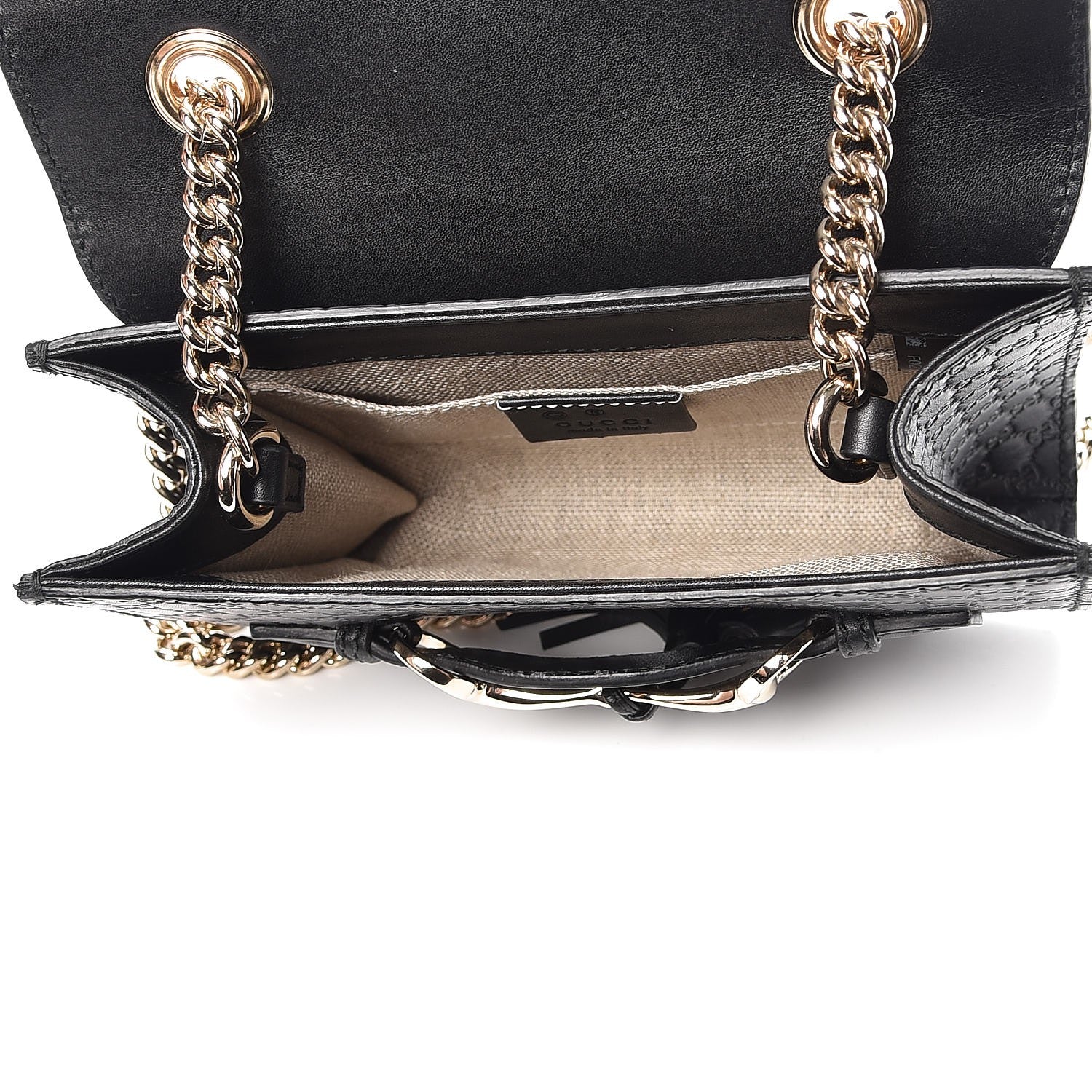 Gucci Microguccissima Mini Emily Shoulder Bag Black 5 of 7