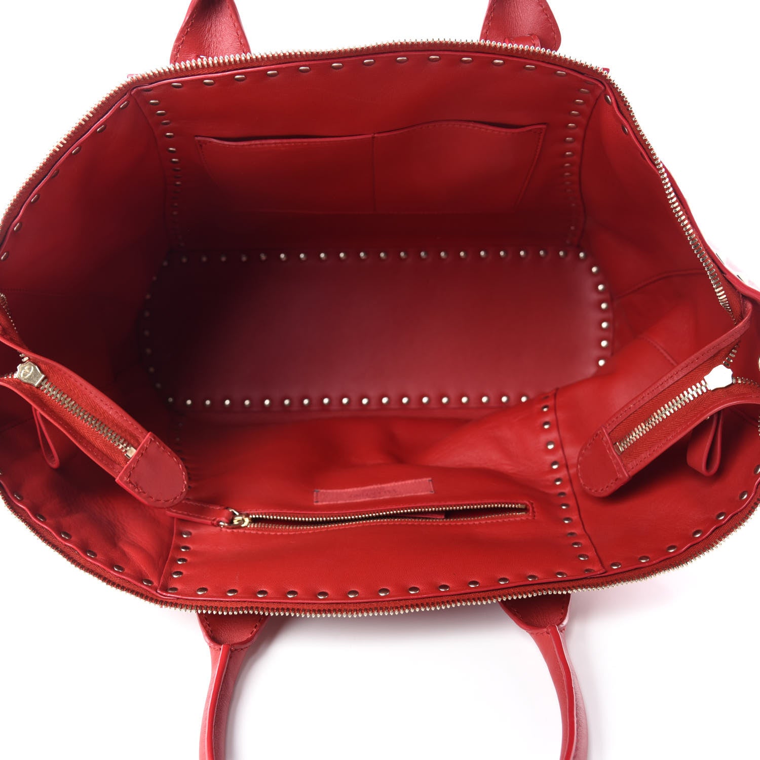 Valentino Garavani Vitello Rockstud Shoulder Bag Rosso Valentino 5 of 13