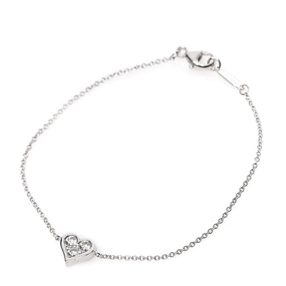 Tiffany Platinum Diamond Hearts Bracelet 1 of 5