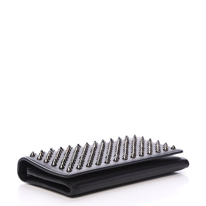 Christian Louboutin Calfskin Spikes Boudoir Wristlet Black 3 of 7