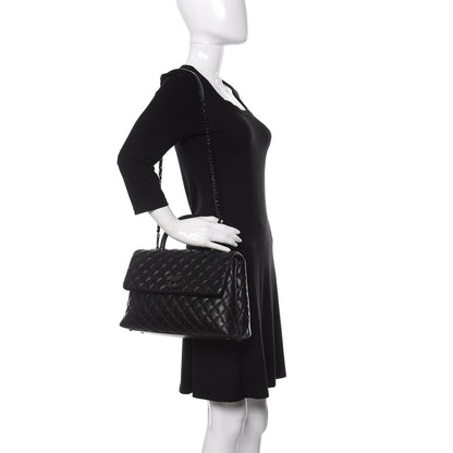 Chanel Caviar Quilted Medium Coco Handle Flap So Black 2 of 10