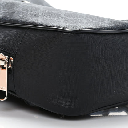 Gucci GG Supreme Monogram Web Belt Bag Black Grey 8 of 9