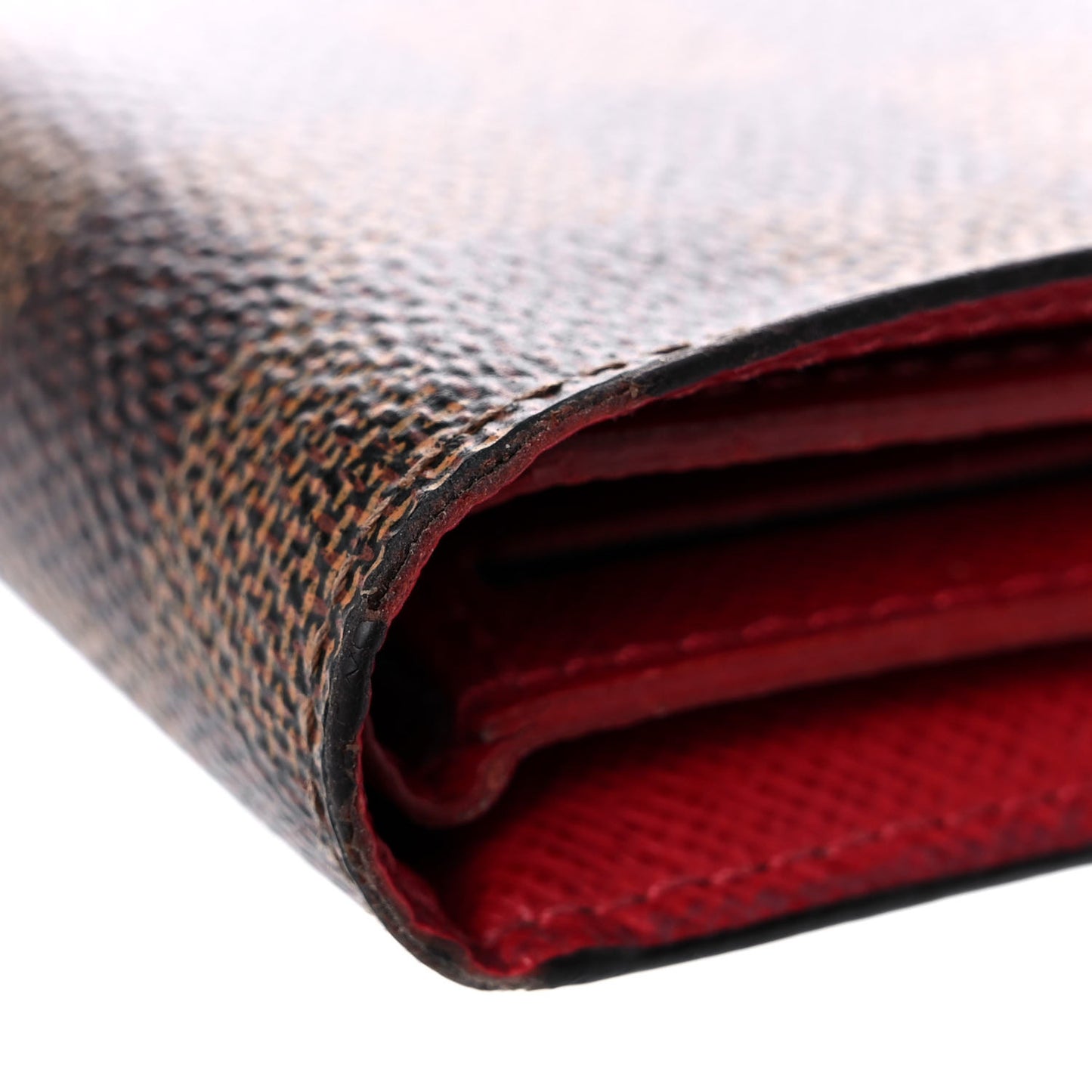 Damier Ebene Victorine Wallet Red