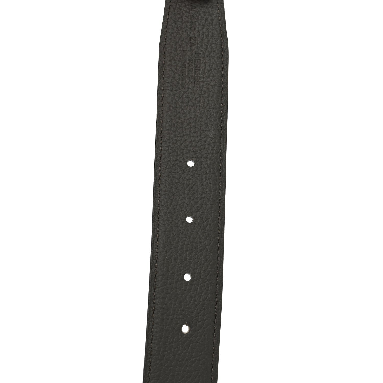 Hermes Box 135 Togo Reversible 32mm Rider Belt 95 Black Etain 5 of 6