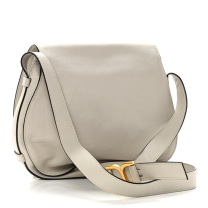 Chloe Calfskin Medium Marcie Round Crossbody Bag Dove 2 of 12