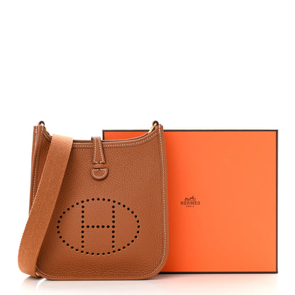 Hermes Taurillon Clemence Evelyne TPM Gold 11 of 11
