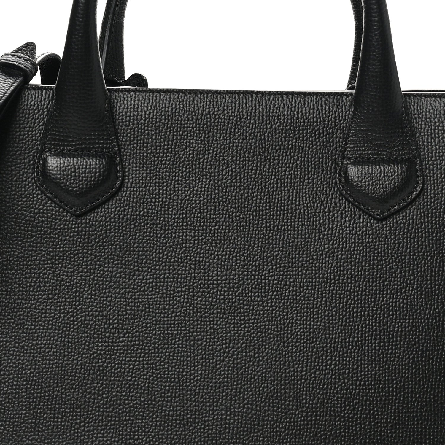Burberry Derby Calfskin House Check Medium Banner Tote Black 7 of 9