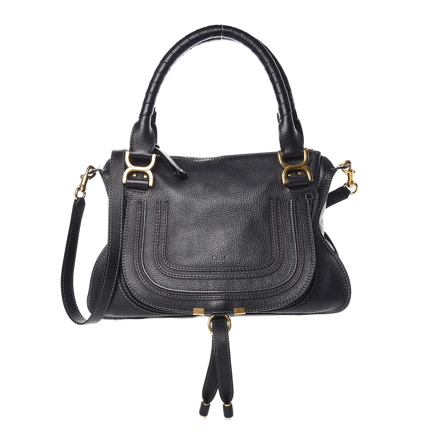 Chloe Calfskin Medium Marcie Satchel Black 1 of 9