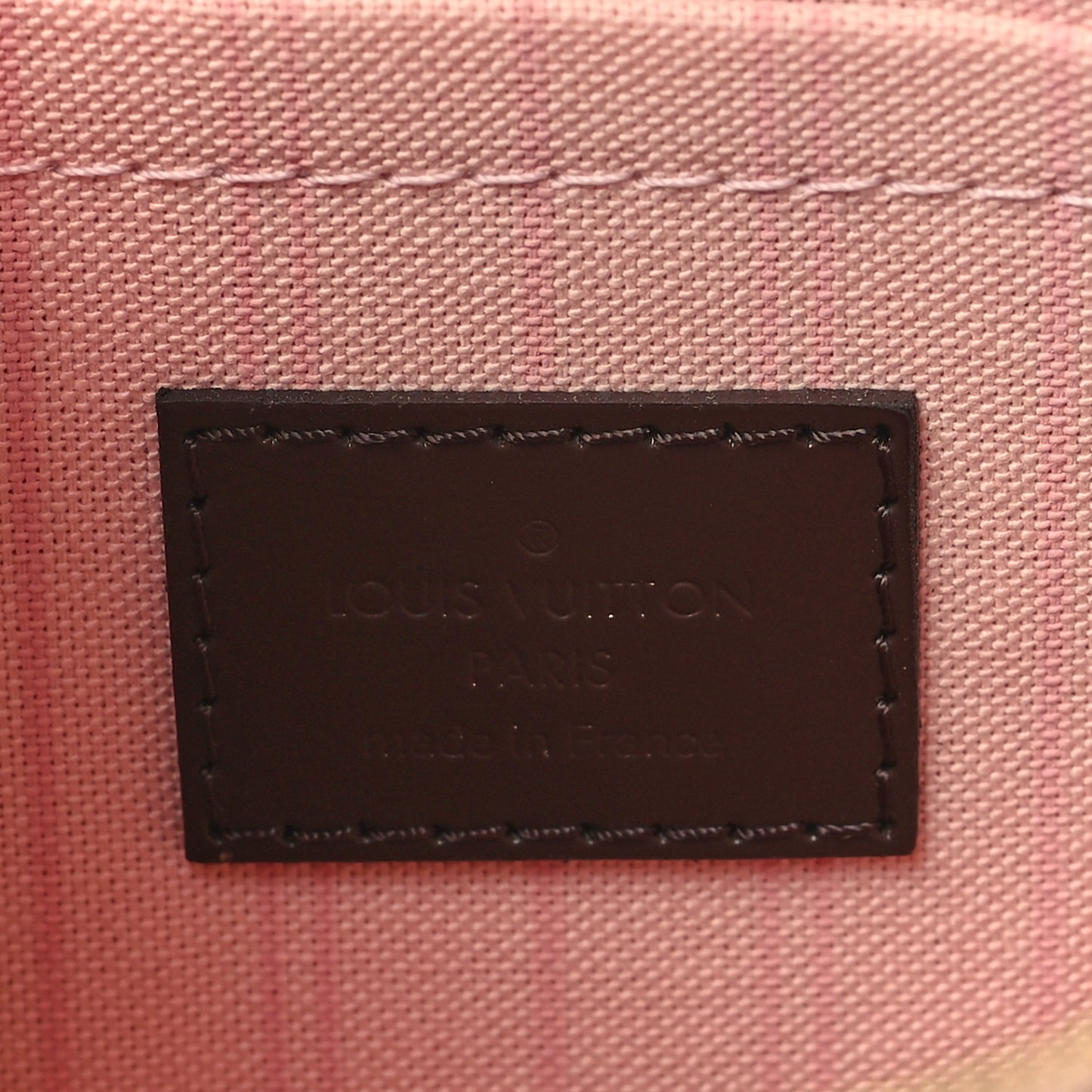 Damier Ebene Neverfull MM GM Pochette Rose Ballerine