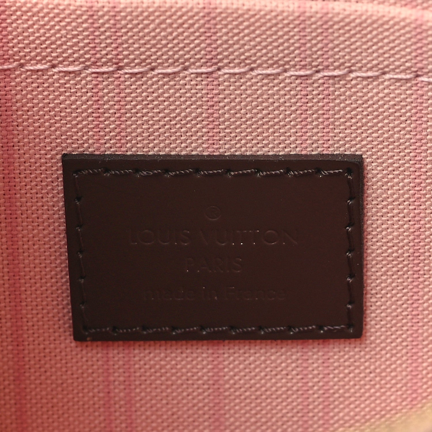Louis Vuitton Damier Ebene Neverfull MM GM Pochette Rose Ballerine 7 of 7