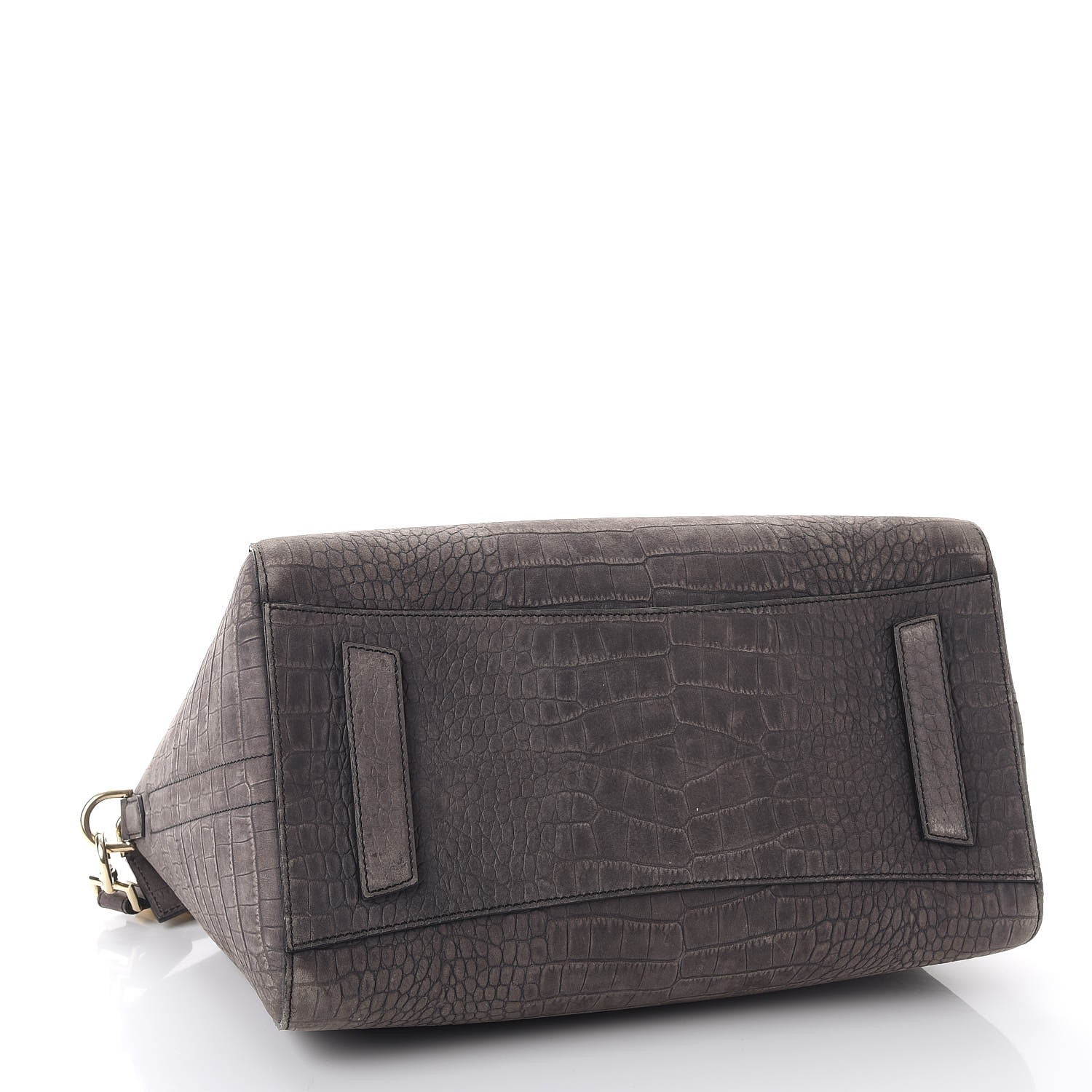 Givenchy Nubuck Crocodile Embossed Medium Antigona Washed Black 4 of 14