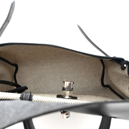Hermes Vache Hunter Criss Viking Herbag Zip Retourne 31 PM Ecru Black 6 of 12