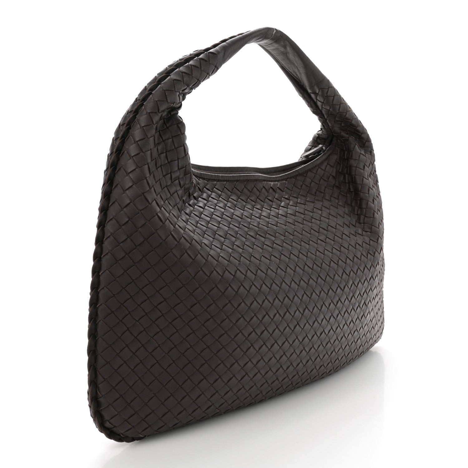 Bottega Veneta Nappa Intrecciato Large Veneta Hobo Ebano 3 of 10