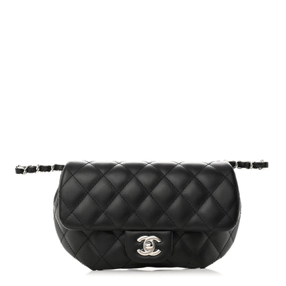 Chanel Calfskin Quilted CC Uniform Flap Belt Bag Black 1 of 11