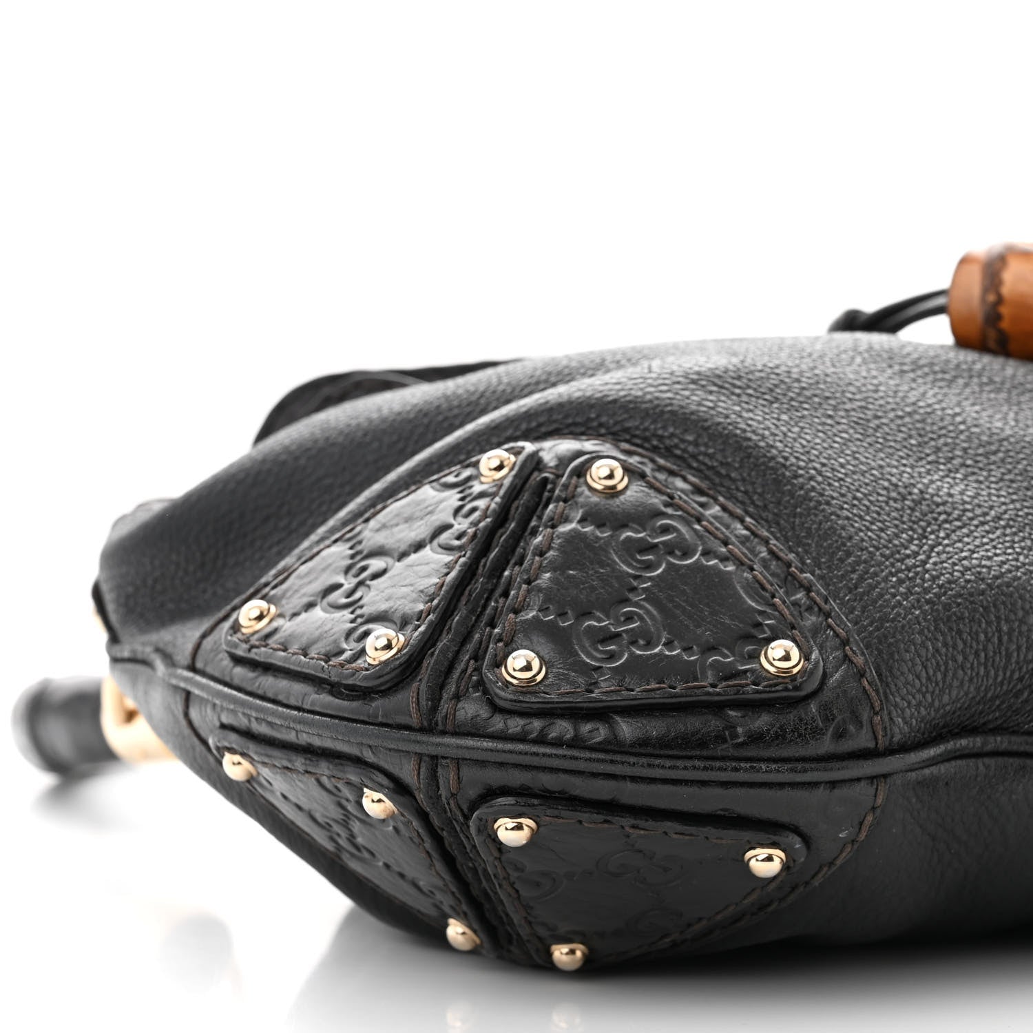 Gucci Calfskin Medium Indy Top Handle Hobo Black 9 of 10