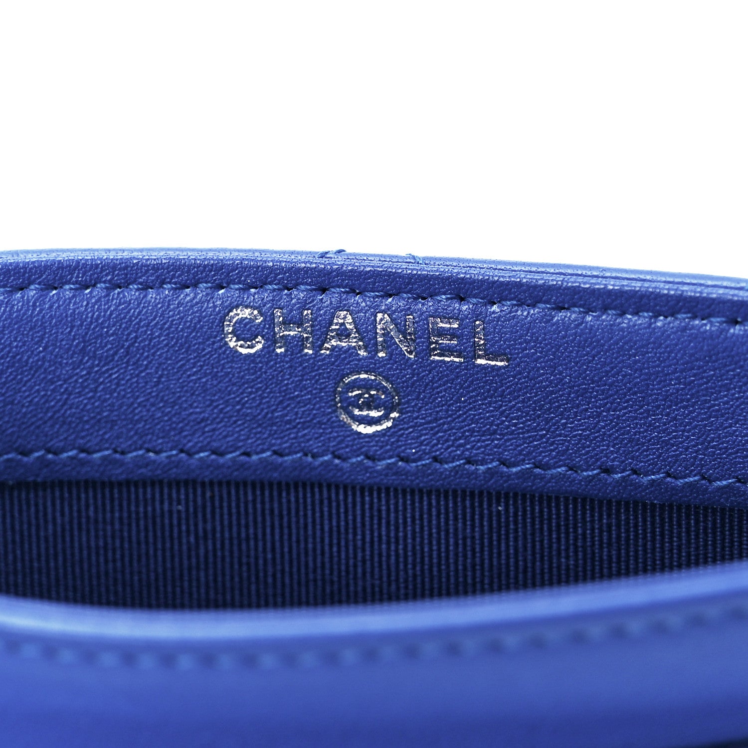Chanel Patent Calfskin Quilted Flap Clutch Wallet Blue 10 of 17