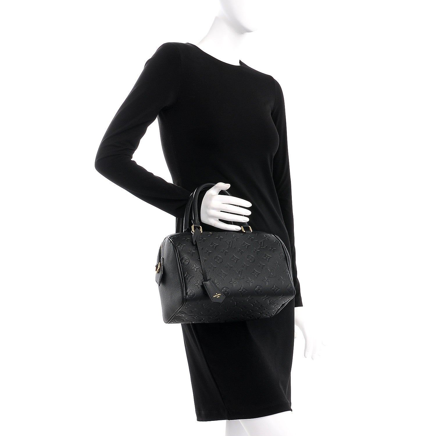 Louis Vuitton Empreinte Speedy Bandouliere 25 NM Black 3 of 9