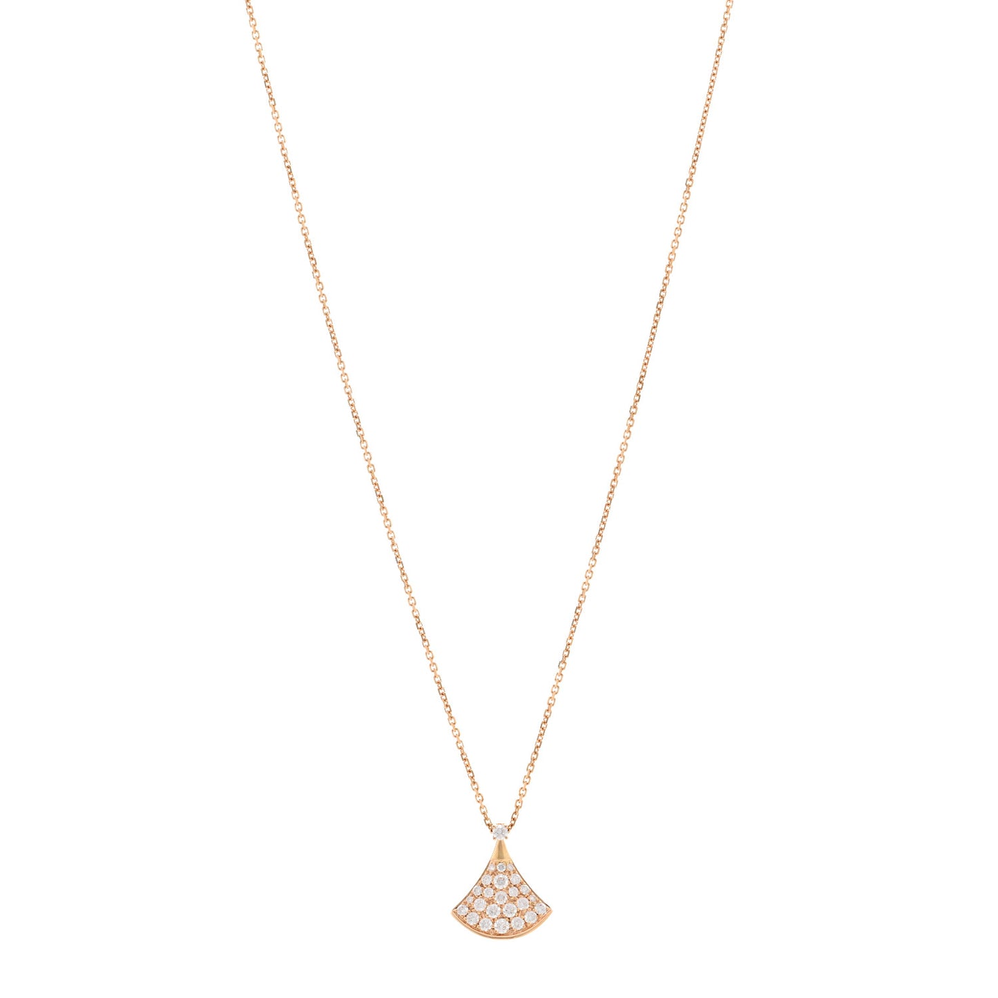 18K Rose Gold Diamond Divas' Dream Pave Pendant Necklace